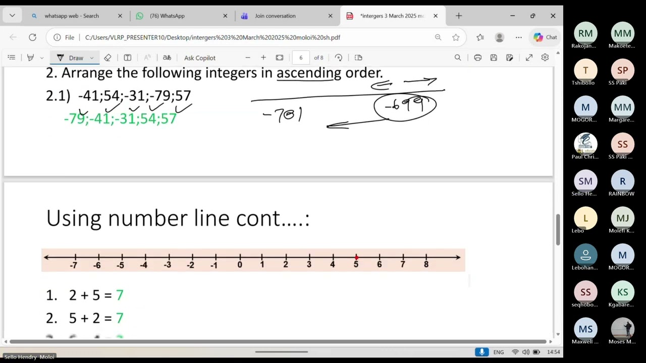 Gr 8  Lesson 4   02032026 Math   Integers