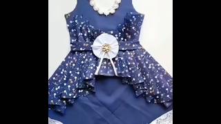 Cute baby frock cutting and stitching 👍
