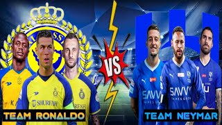 Team Ronaldo 🆚 Team Neymar 💥 | Nassr Trio🆚 Hilal Trio 💪🥵| (3 V 3)⚽