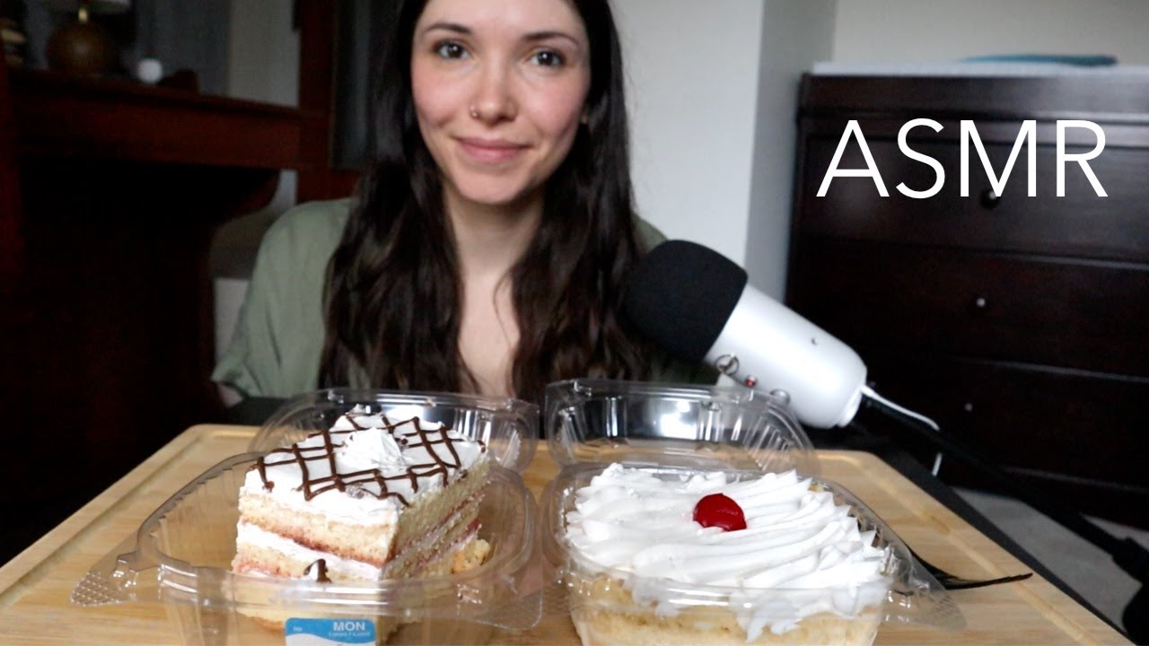 ASMR | comiendo tres leches x2! 🍰