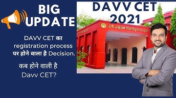 DAVV CET 2021 LATEST UPDATE