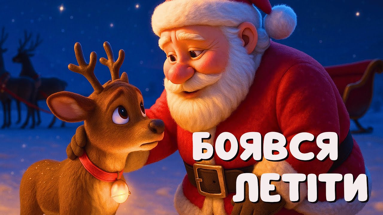 Олень Санти Який Боявся Летіти 🦌 Аудіоказка Українською | Казка На Ніч Для Дітей