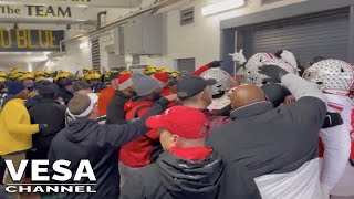 Michigan and  Ohio State get into angry face off in tunnel at halftime