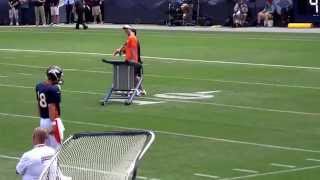 Peyton Manning Waving to Fans at the Denver Broncos Training Camp
