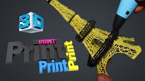 DIY Magic Draw Anything 3D Printing Pen Tutorial Eiffel Tower