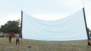 Layar tancap - Acara Aji Irama - Rengas Bintaro - 15 Film 35mm   1 Film 16mm