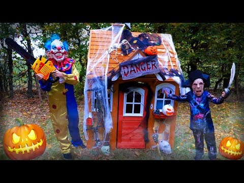 EFFRAYANTS DÉGUISEMENTS D'HALLOWEEN & CABANE HANTÉE ??