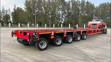 Heavy-Lift Transport Solution Goldhofer-Style Modular Trailers with Hydraulic Line Axle Systems