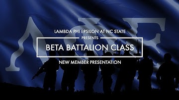 Beta Battalion Class Reveal | Lambda Phi Epsilon at NC State