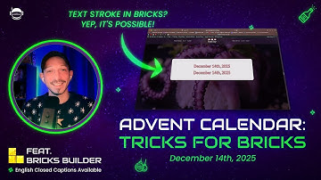 Advent Calendar: Tricks for Bricks Builder - Trick #14: CSS Text Stroke Magic