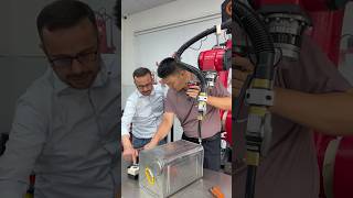 Drag-and-drop welding robot.#welding #industry #stamping #robot #polish