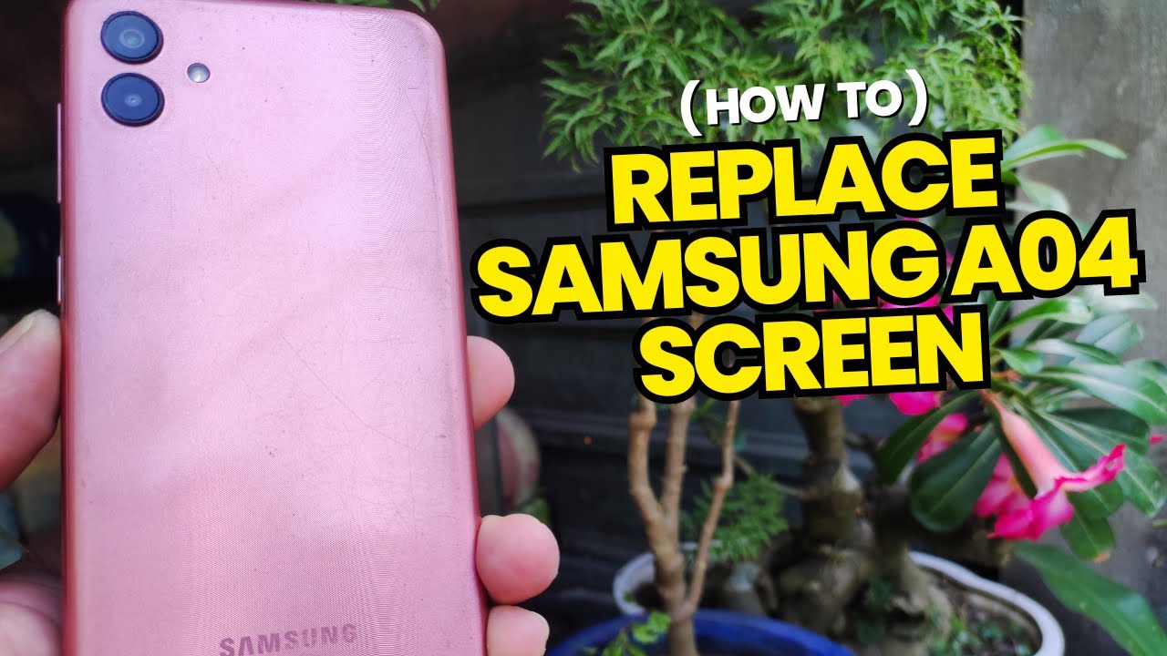 How To Replace Samsung A04 Broken Screen - YouTube