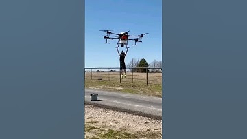 A Big drone carry a man but ends Bad😱 #drone #accident