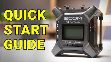 Zoom F3 Quick Start Guide