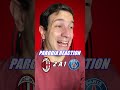 LA MANO DI IBRA - MILAN PSG  2 A 1 - PARODIA REACTION - Alessandro Vanoni #calcio #championsleague