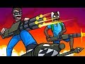Rocket Riding with Miniguns! - Fortnite Battle Royale Funny Moments and Fails