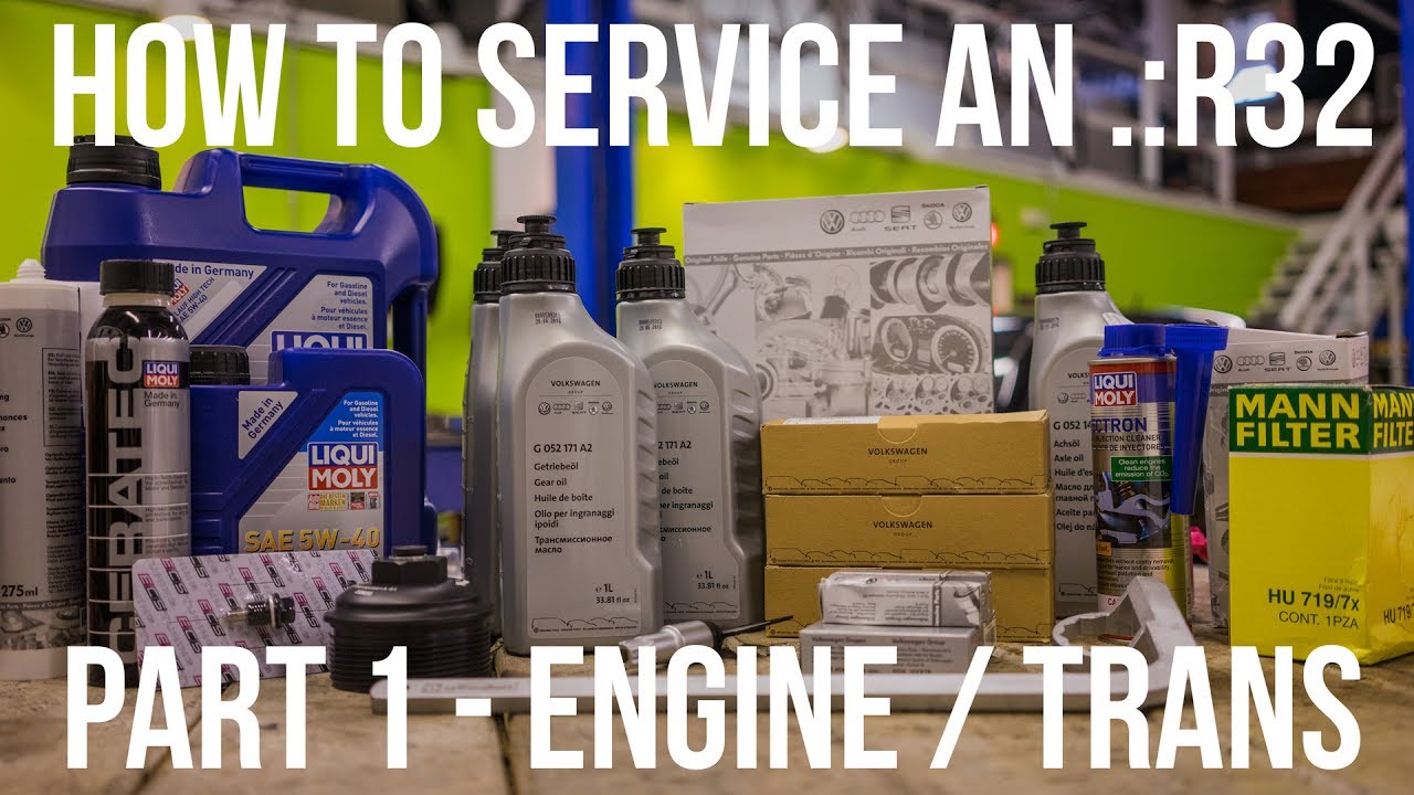 HOW TO SERVICE YOUR Mk4 R32 - PART 1 - Engine and Transmission Oil ...