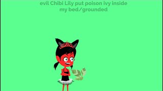 Evil Chibi Lily Put Poison Ivy Inside My Bedgrounded
