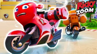 Full Episode: Slippy Street   Ricky Zoom ⚡ Cartoons for Kids | Ultimate Rescue Motorbikes for Kids