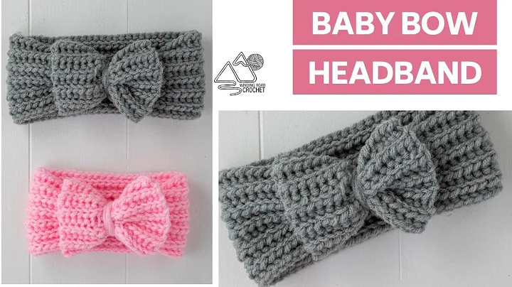 Adorable Crochet Baby Bow Headband