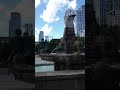 The Maerchenbrunnen Fountain and Euro-Skulptur Frankfurt Germany