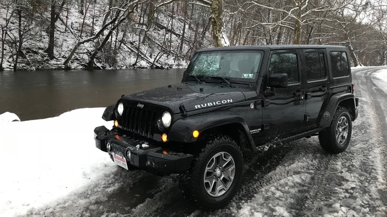 Snowy Fun with a Jeep Wrangler Rubicon! - YouTube