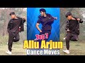 Allu arjun top 7 amazing dance moves  best dance  asquare crew