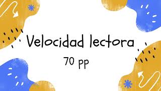 Velocidad lectora 70 ppm