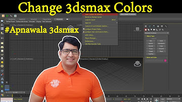 UI Colour Change in 3dsmax I #Apnawala 3dsmax