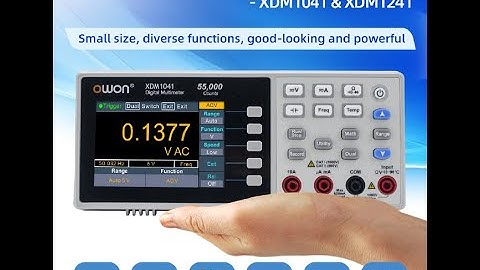 OWON-XDM1041 & XDM1241 Ultralight Bench Digital Multimeter