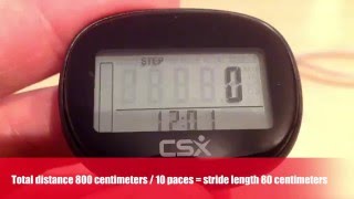 CSX P341 Walking Pedometer – Video 1   Setup screenshot 3