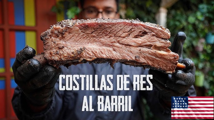 Asador de barril grande de acero con kit parrillero Barril Peruano