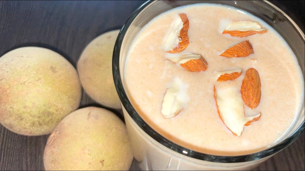 Chikoo Milkshake How To Make Chikoo Shake Sapota Sapodilla Shake Chikoomilkshake