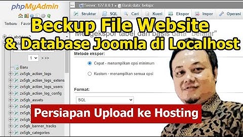 Cara Membuat Website Berbasis Joomla : Beckup File Website & Database Joomla di localhost #24