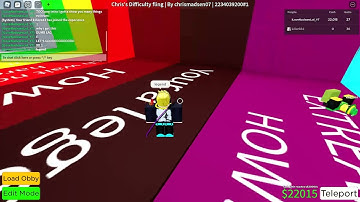 Exploring my Difficulty fling in Obby creator!