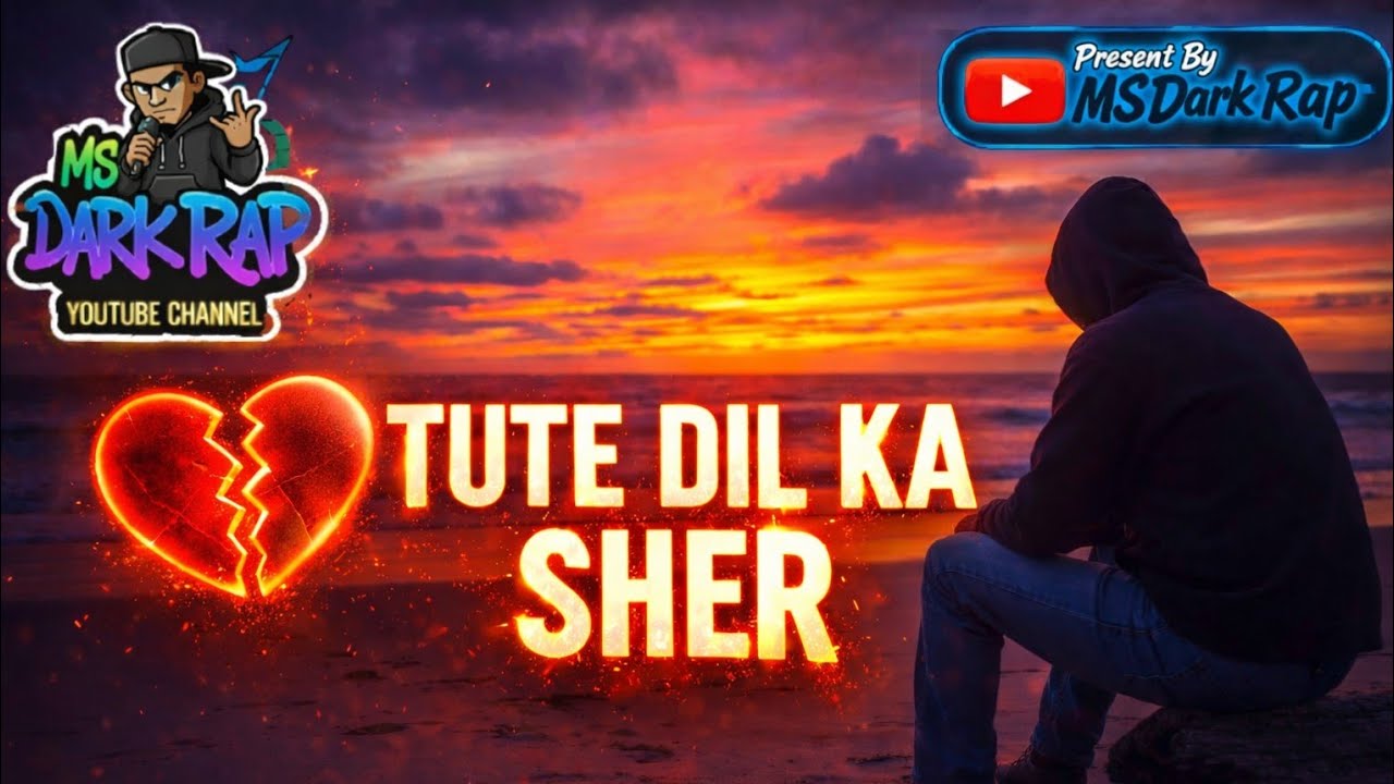 TUTE DIL KA SHER 💔 | Sad Rap Song 2026 | MS Dark Rap | Broken Heart Rap Hindi | Jhuta pyar 