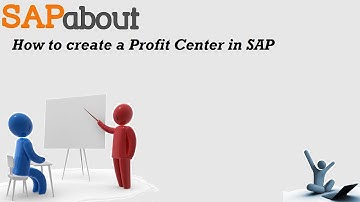 How to create a Profit Center | SAPabout