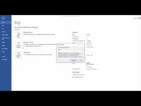 Video: Bir Word Belgesinin Kilidi Nasıl Açılır