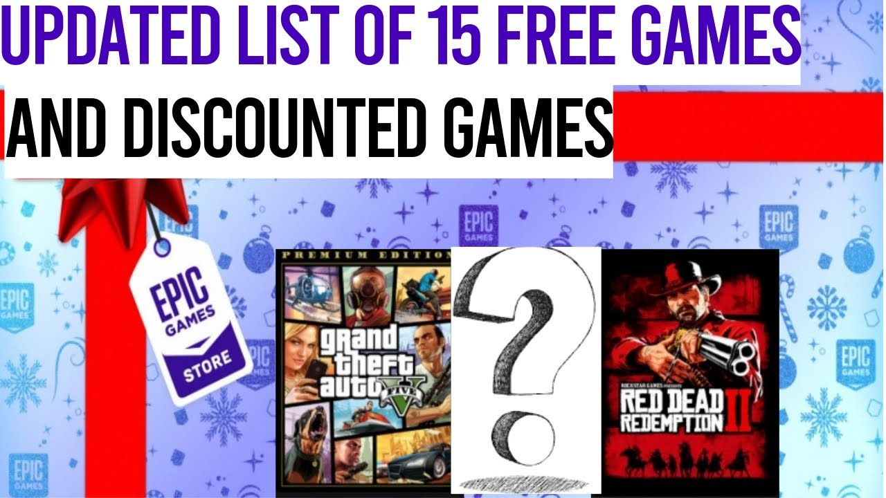 Every Free Game In The Epic Game Store Holiday Sale