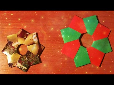 Неприлично Простые Поделки На Елку Из Бумаги. Как за 3 Минуты Сделать Игрушку. DIY Easy Paper Crafts