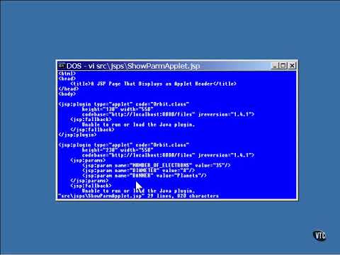 10jspLesson6 An Applet with Parameters in a JSP