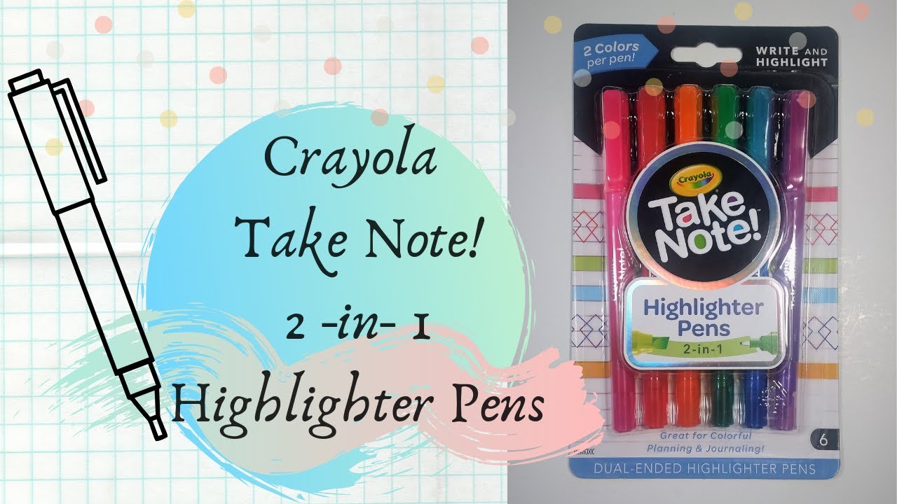 Crayola Take Note Dual End Highlighter Pens - Shop Highlighters