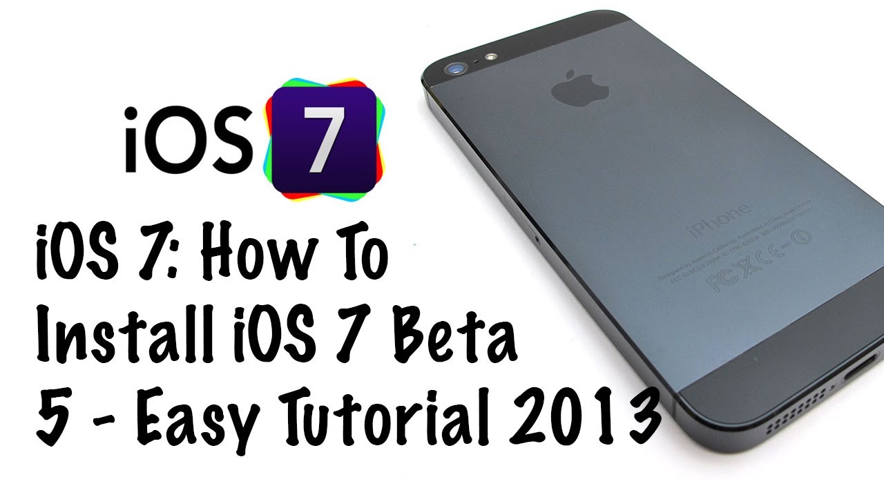 How To install iOS 7 Beta 5 FREE Plus Download Lin - YouTube