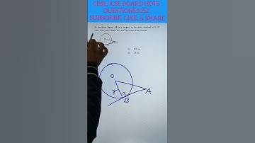 In the given figure , AB is a tangent to the circle centered at O. If OA=6cm and ∠OAB=30∘ then the r