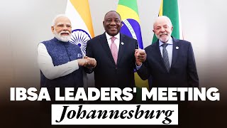Live Pm Modi Participates In The Ibsa Leaders Meeting At Johannesburg, South Africa