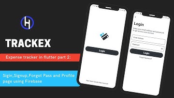 Trackex : Personal expense tracker in flutter with firebase