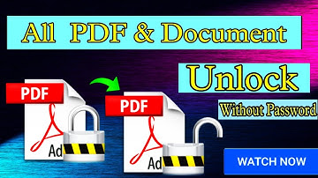 How to Remove PDF File Password || How to Unlock a PDF Without Password in telugu