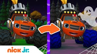 Spot the Difference #3 🎃 Halloween Edition w/ PAW Patrol, Blaze & Bubble Guppies! | Nick Jr.