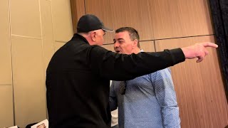 “DON’T WORRY ABOUT THAT” - Lomachenko Manager Egis Klimas CLASHES with Jim Kambosos over REHYDRATION