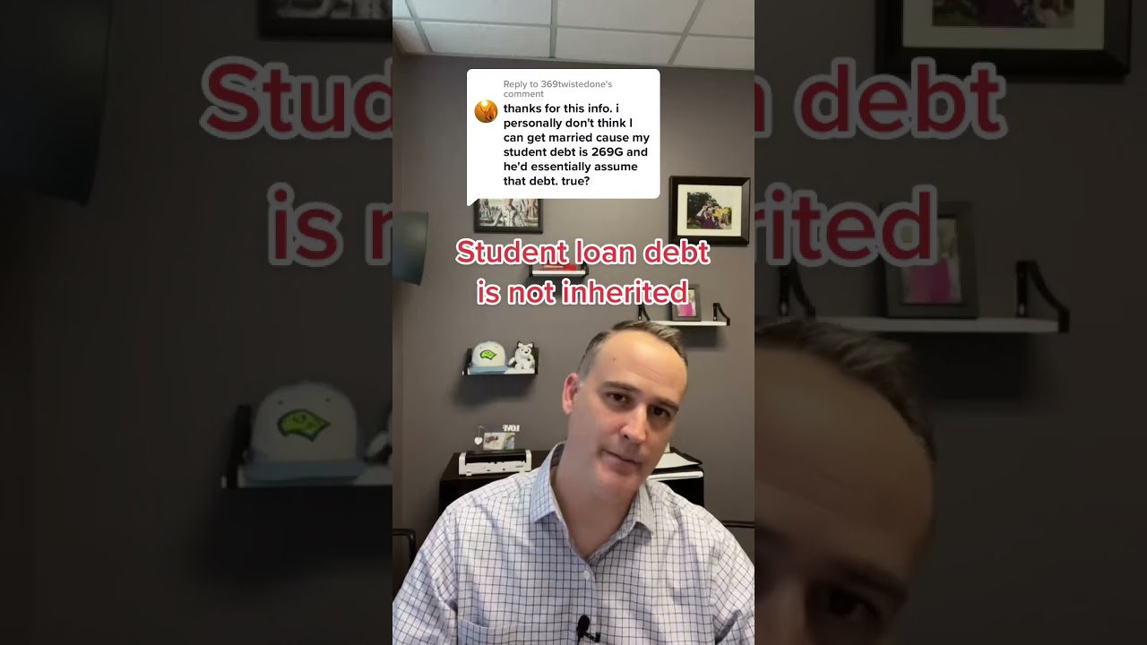 Your student loan debt will not be inherited by your spouse the last name actively cosign